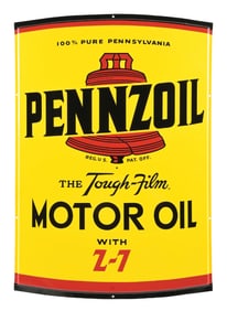 PENNZOIL MOTOR OIL NOS TIN SIGN