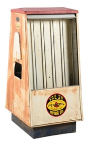 SELOIL SERVICE STATION QUART CAN CABINET