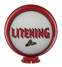LITENING GASOLINE COMPLETE 15" GLOBE ON METAL BODY