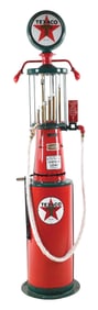 CORRECT MEASURE 10 GALLON PIPE ORGAN VISIBLE GAS PUMP RESTORED IN TEXACO