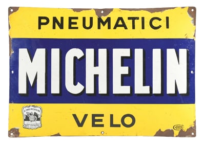 MICHELIN PNEUMATICI VELO PORCELAIN SIGN