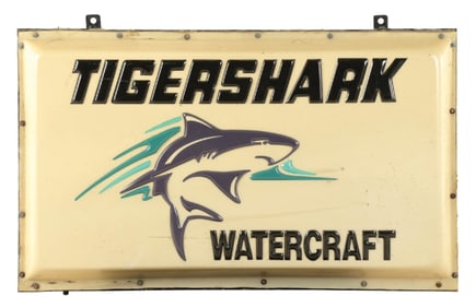 NEW NOBLE & TIGER SHARK WATERCRAFT LIGHT-UP DEALERSHIP SIGN