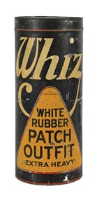 WHIZ TIRE PATCH TIN STORE DISPLAY CABINET