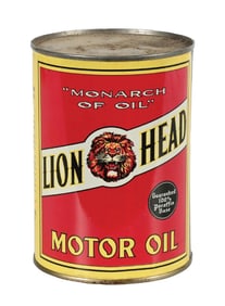 GILMORE LION HEAD MOTOR OILS ONE QUART CAN