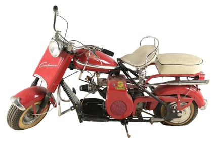 1956 CUSHMAN HUSKY STANDARD "BARREL SPRING" MODEL 765 SCOOTER