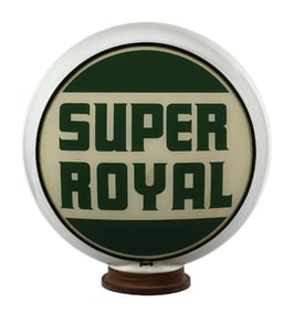 SUPER ROYAL COMPLETE 14" GLOBE ON WIDE GILLCO GLASS BODY W/ THREADED BASE