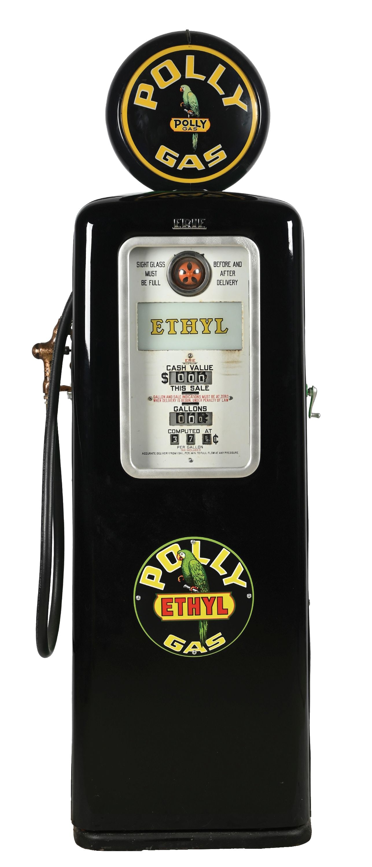 ERIE MODEL #77 GAS PUMP RESTORED IN POLYGASOLINE (1 of 9)