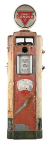WAYNE MODEL #70 GAS PUMP W/ ORIGINAL CONOCO GLOBE