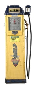 BENNETT MODEL #77 GAS PUMP IN RICHFIELD GASOLINE