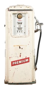 TOKHEIM MODEL #39 GAS PUMP W/ RETRACTABLE HOSE