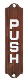 NOS PUSH PORCELAIN DOOR SIGN