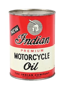 INDIAN PREMIUM MOTORCYCLE OIL ONE QUART CAN