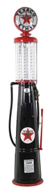 GILBERT & BARKER 10 GALLON VISIBLE GAS PUMP RESTORED IN TEXACO