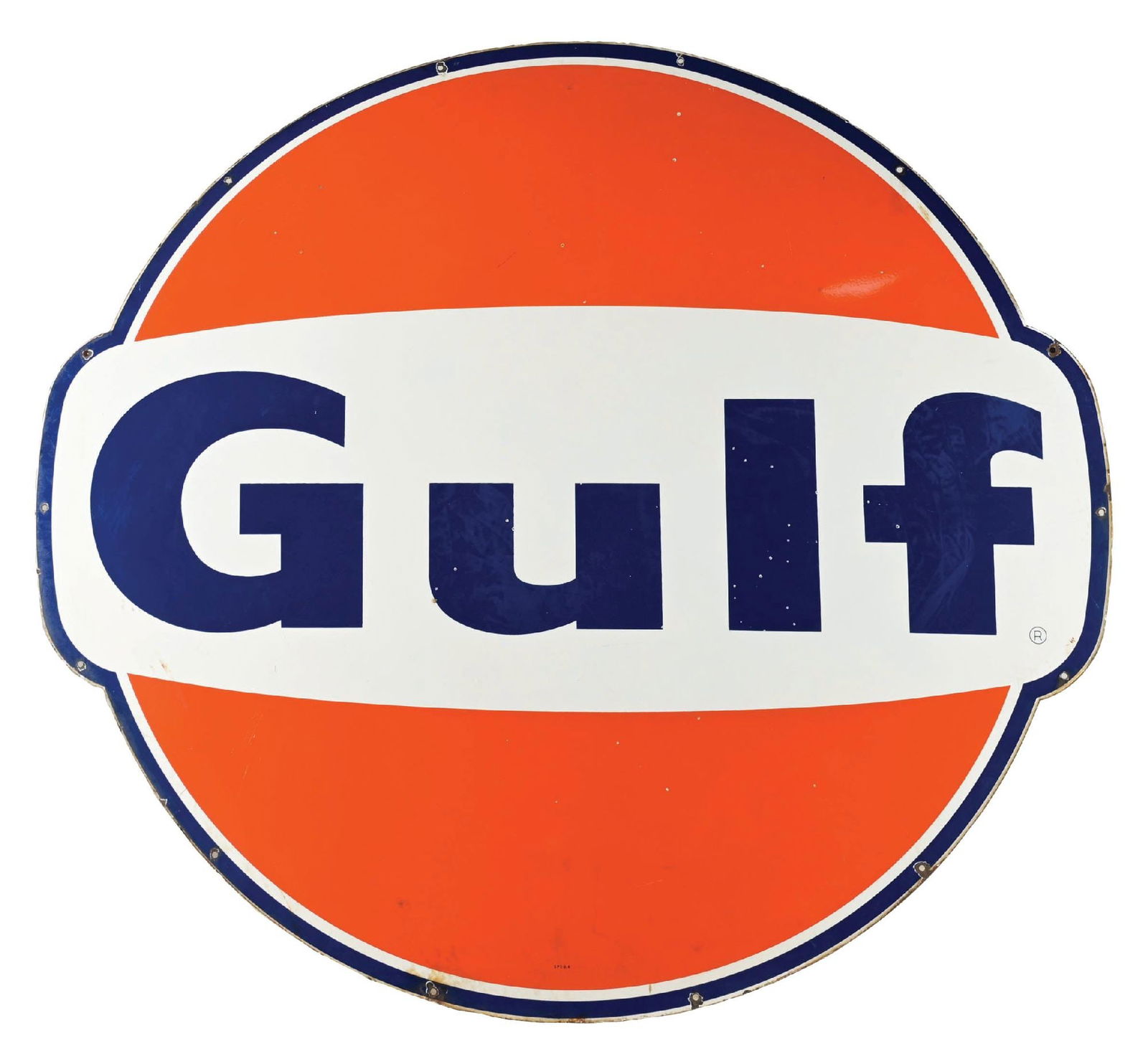 GULF GASOLINE PORCELAIN SERVICE STATION SIGN (1 of 3)
