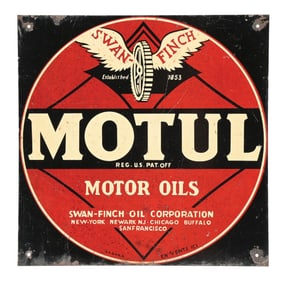 MOTUL MOTOR OILS TIN SERVICE STATION SIGN