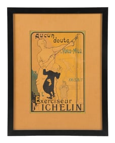 MICHELIN FRAMED ADVERTISING POSTER