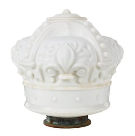 CROWN GASOLINE ONE-PIECE CAST GLOBE W/ THREADED BASE