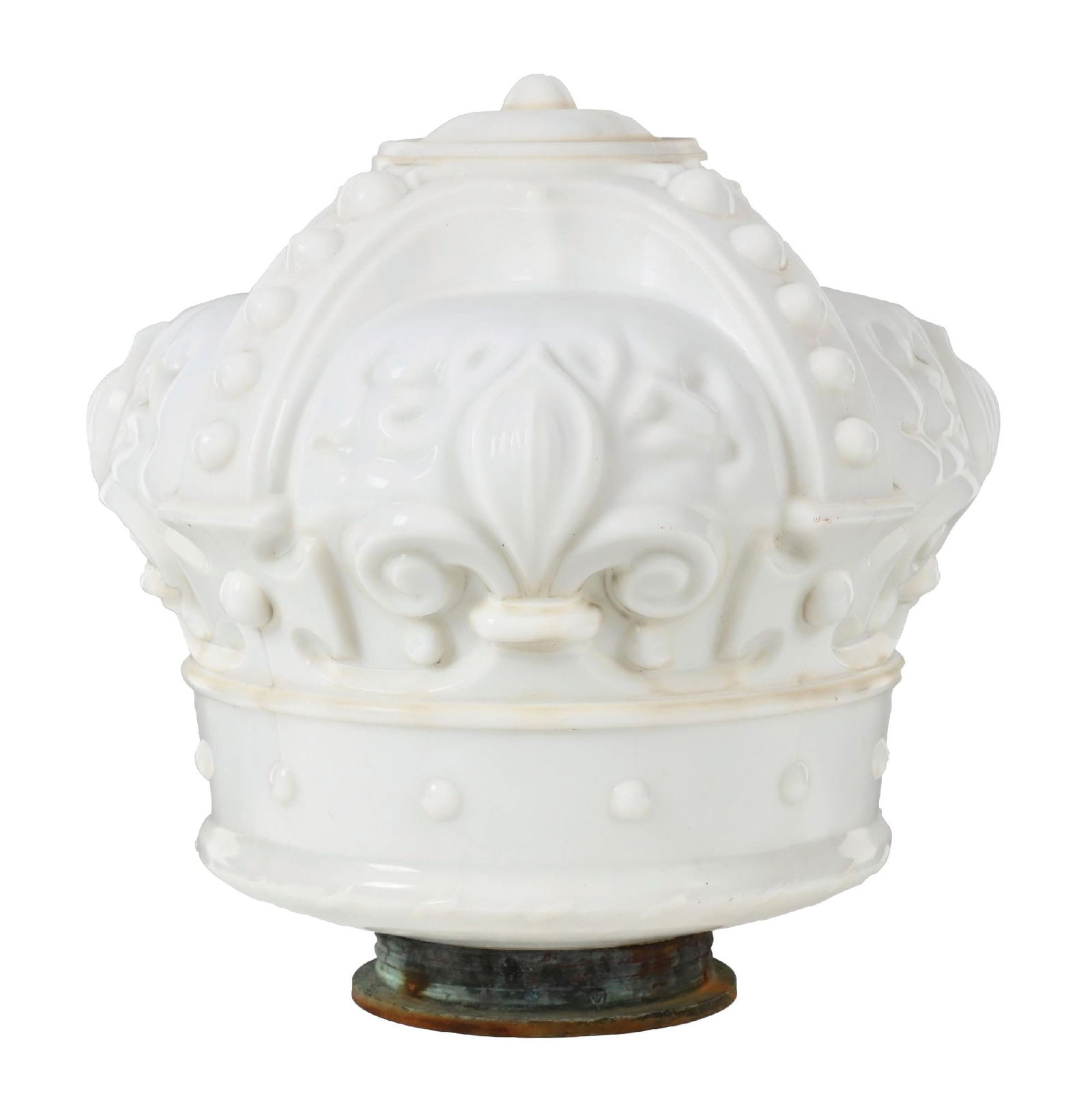 CROWN GASOLINE ONE-PIECE CAST GLOBE W/ THREADED BASE (1 of 6)