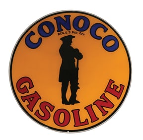 CONOCO GASOLINE SINGLE 15" GLOBE LENS