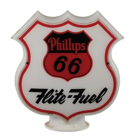 PHILLIPS 66 FLITE-FUEL COMPLETE PLASTIC SHIELD GLOBE