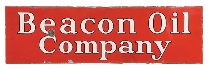 BEACON OIL COMPANY PORCELAIN SIGN