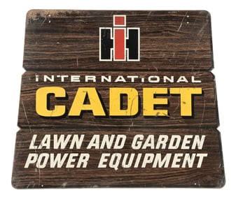 INTERNATIONAL HARVESTOR CADET TIN SIGN