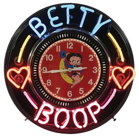 BETTY BOOP FANTASY NEON CLOCK