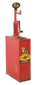 PENNZOIL MOTOR OIL SERVICE STATION LUBSTER W/ ORIGINAL TIN PADDLE
