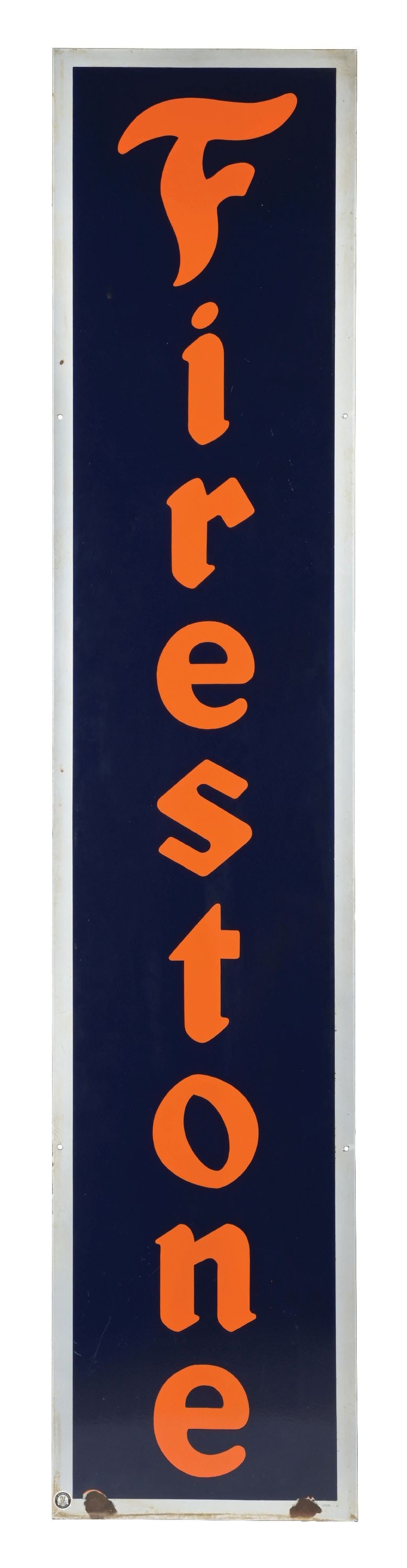 FIRESTONE TIRES PORCELAIN SERVICE STATION SIGN (1 of 2)