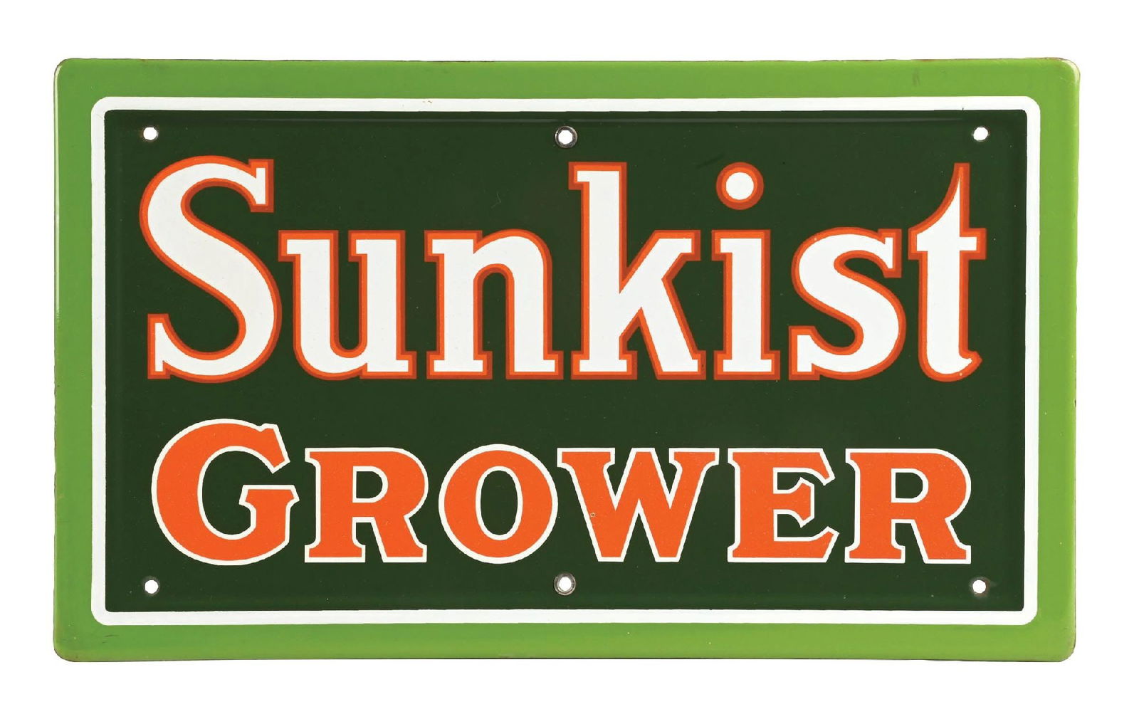 SUNKIST GROWER PORCELAIN SIGN (1 of 2)