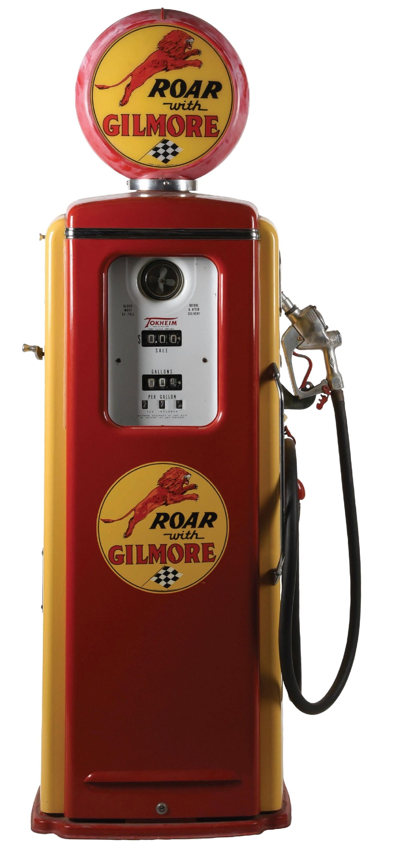 TOKHEIM 39 GAS PUMP RESTORED IN GILMORE GASOLINE (1 of 8)