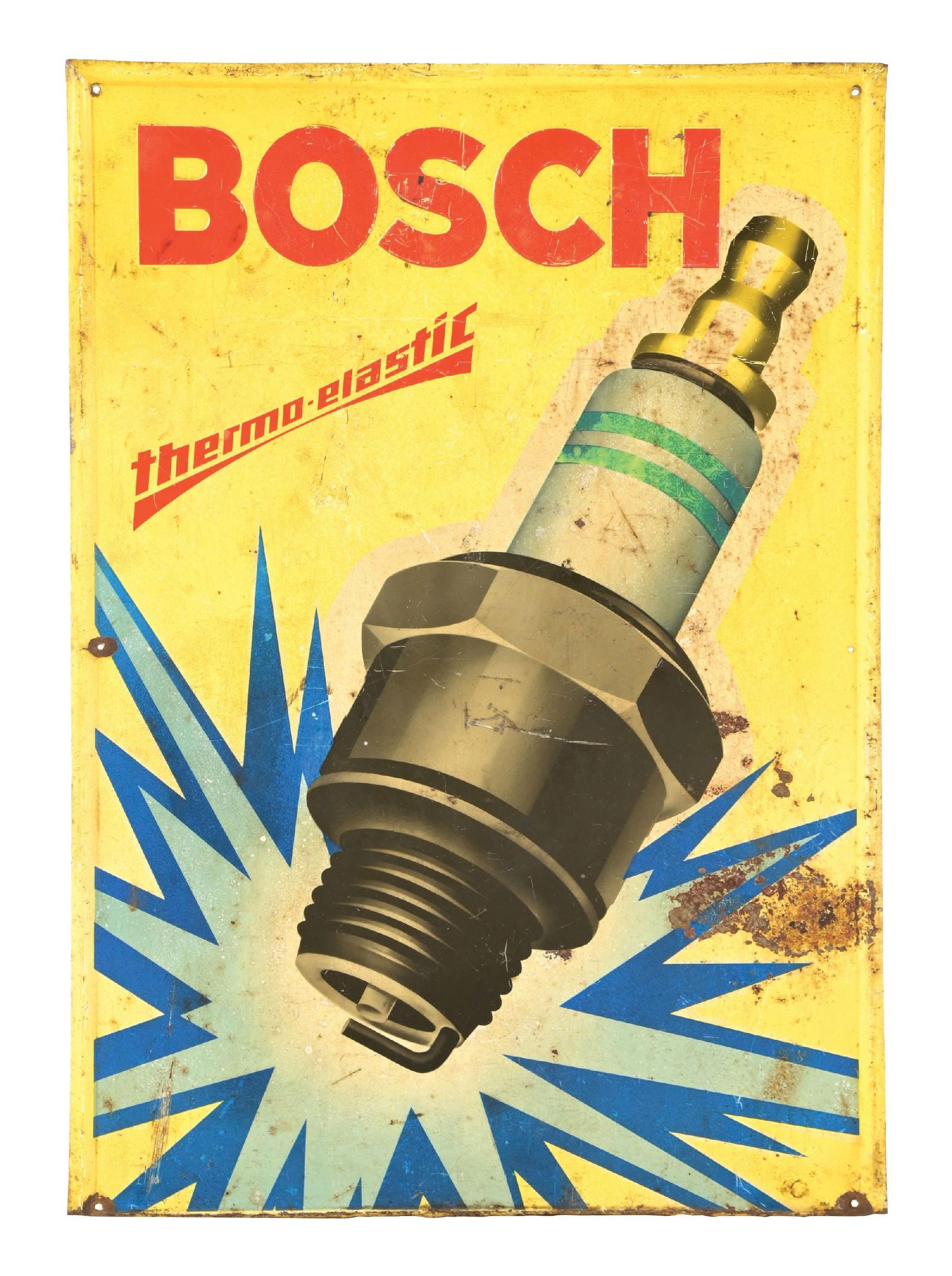 BOSCH SPARK PLUGS SERVICE STATION TIN SIGN (1 of 2)