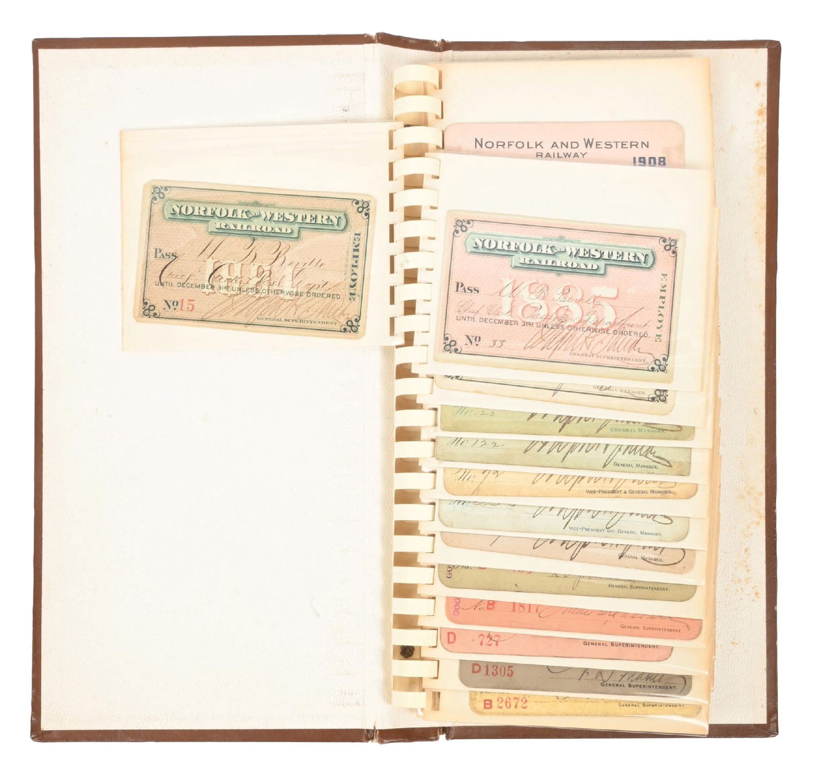 BOOK OF N&W TRAVEL PASSES (1 of 5)