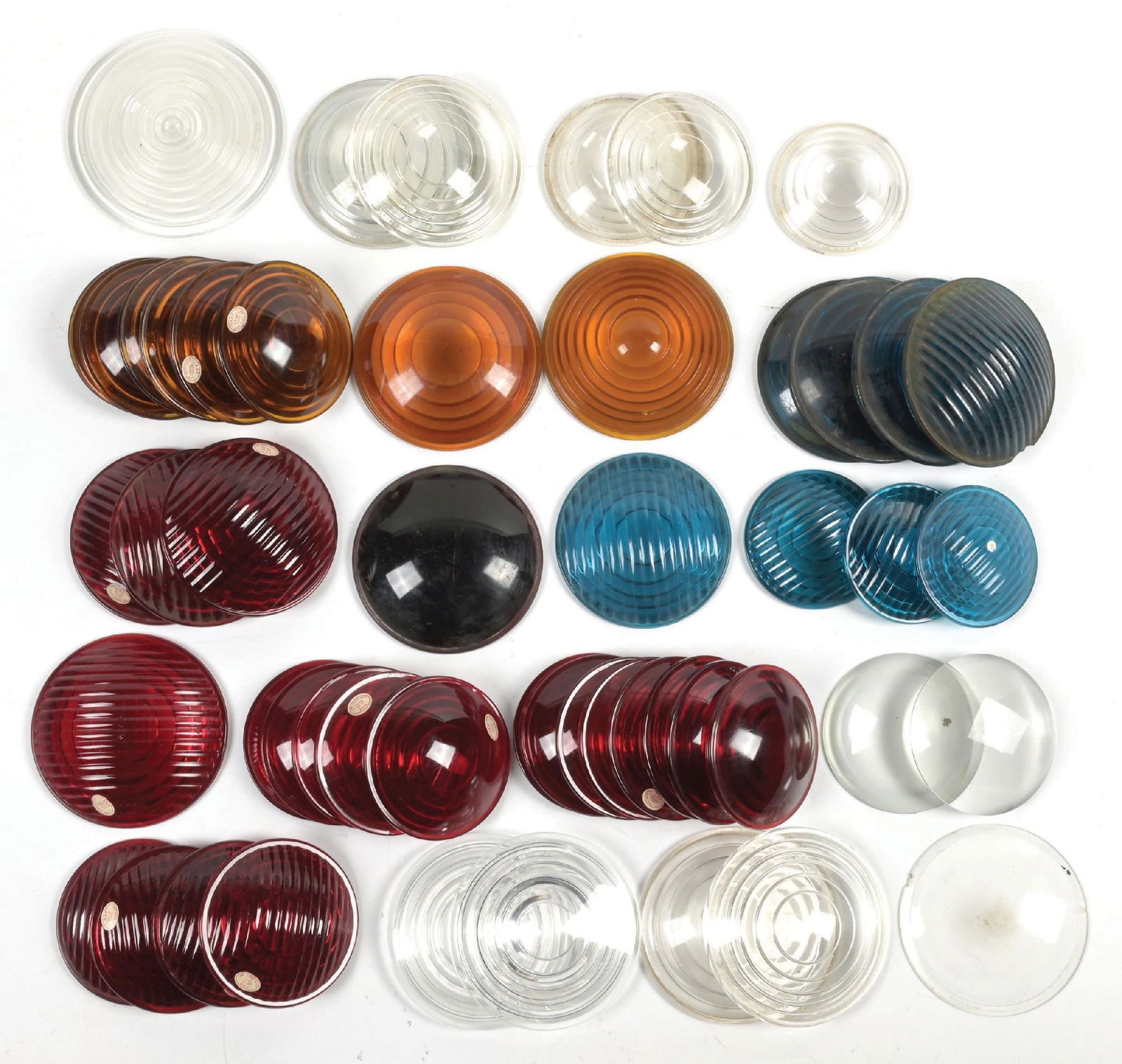 LARGE LOT OF RAILROAD LAMP LENSES (1 of 1)