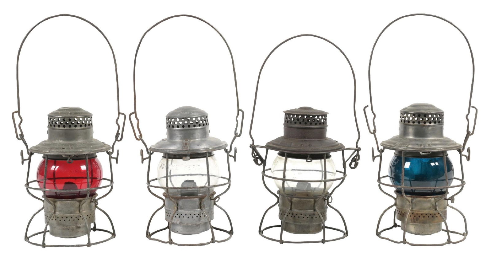 LOT OF 4 VIRGINIAN RAILROAD LANTERNS (1 of 9)