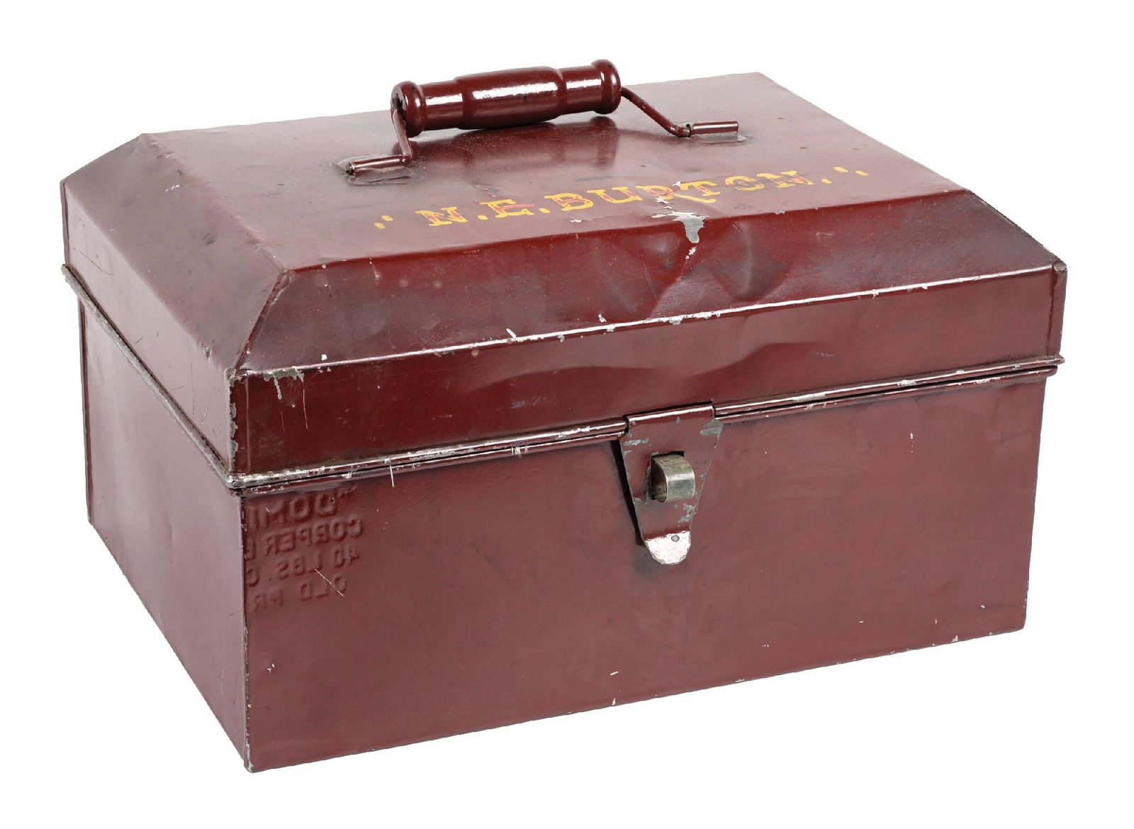 RAILROAD CONDUCTOR’S TIN FARE BOX (1 of 6)