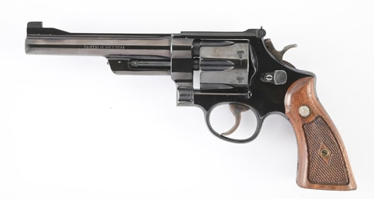 (C) SMITH & WESSON PRE MODEL 27 DOUBLE ACTION REVOLVER.