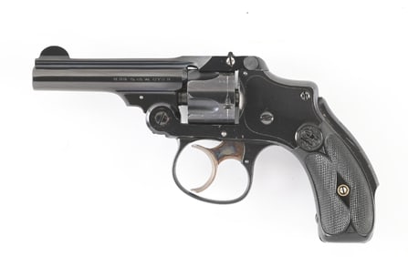 (C) SMITH & WESSON .32 SAFETY HAMMERLESS NEW DEPARTURE 3RD MODEL DOUBLE ACTION REVOLVER WITH BOX