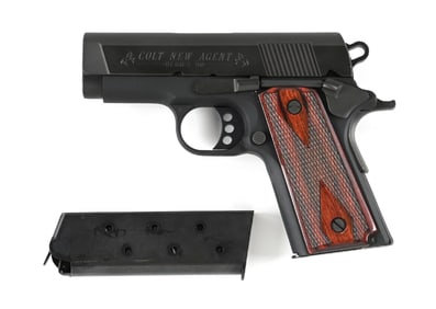(M) COLT NEW AGENT .45 ACP SEMI-AUTOMATIC PISTOL WITH CASE.