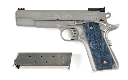 (M) COLT GOLD CUP TROPHY 1911A1 .45 ACP SEMI-AUTOMATIC PISTOL WITH CASE.