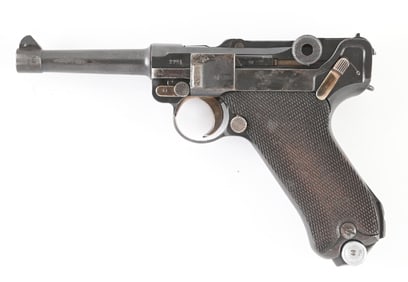 (C) MAUSER "G" DATE 9MM LUGER SEMI-AUTOMATIC PISTOL.