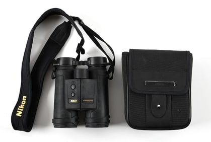 NIKON 10X42 LASERFORCE RANGEFINDING BINOCULAR.