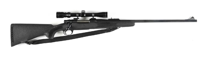 (M) ENGLISH INTERARMS MARK X BOLT ACTION RIFLE.