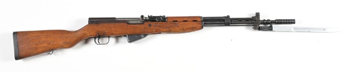 (M) ZASTAVA M59/66 SKS SEMI-AUTOMATIC RIFLE.