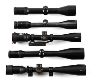 LOT OF 5 BETTER QUALITY MIXED POWER OPTICS.