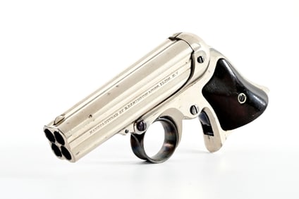 (A) REMINGTON-ELLIOT NEW REPEATING PISTOL NO 2 FOUR BARREL PEPPERBOX PISTOL.