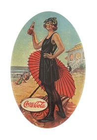 EXCELLENT 1922 COCA-COLA POCKET MIRROR