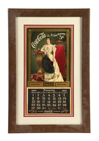 1905 COCA-COLA CALENDAR W/ LILLIAN NORIDICA GRAPHIC