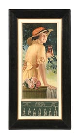 1916 COCA-COLA CALENDAR W/ ELAINE GRAPHIC