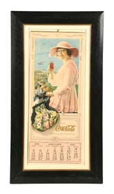 1919 COCA-COLA CALENDAR W/ WOMAN GRAPHIC